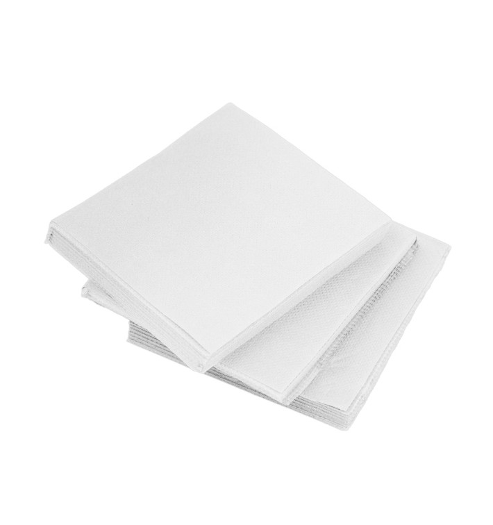 Papieren servet Micropunt wit 20x20cm 2C (100 stuks) Papieren servet Micropunt wit 20x20cm 2C (100 stuks)