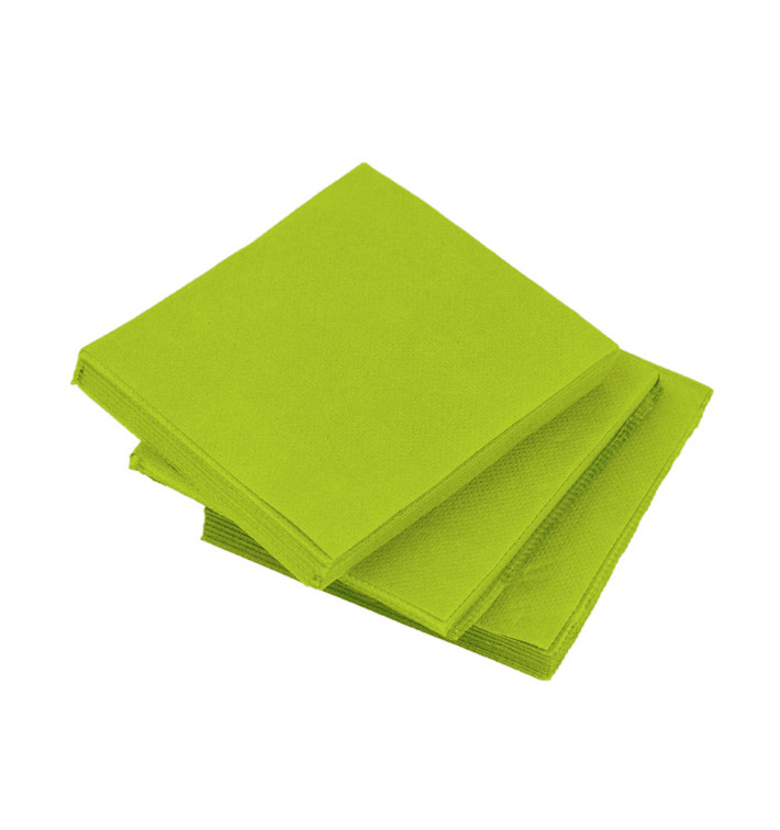 Papieren servet Micropunt pistache 20x20cm 2C (2.400 stuks) Papieren servet Micropunt pistache 20x20cm 2C (2.400 stuks)