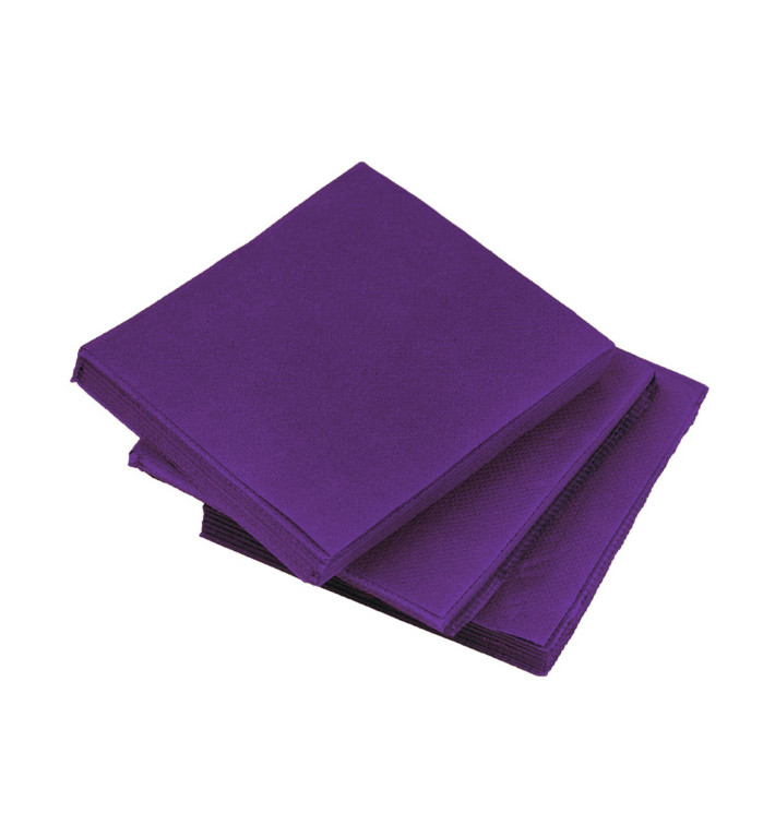 Papieren servet Micropunt lila 20x20cm 2C (100 stuks) Papieren servet Micropunt lila 20x20cm 2C (100 stuks)