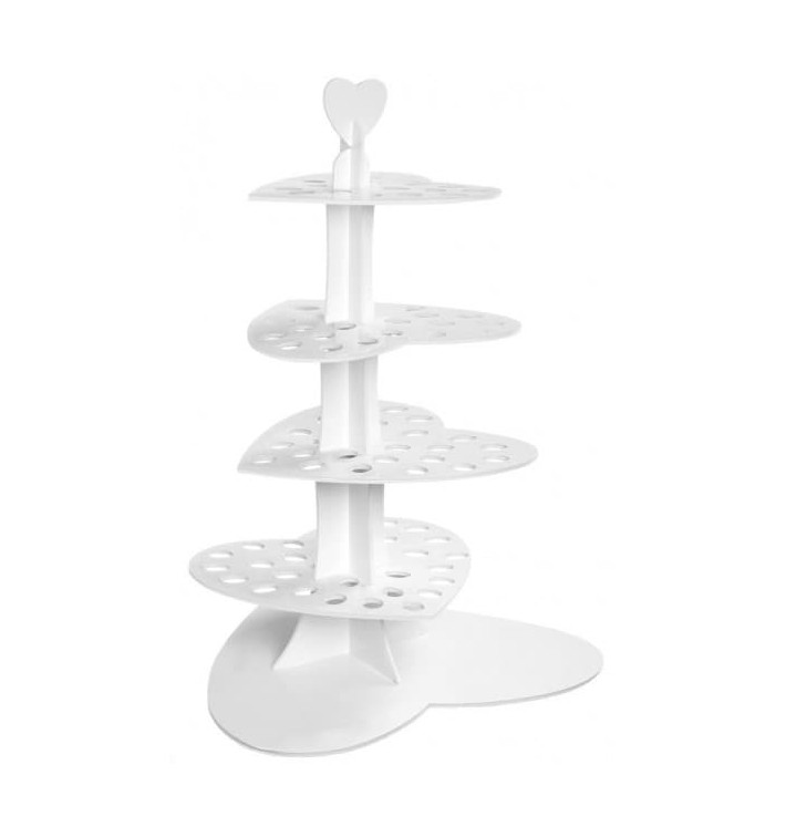 Etalerende stand voor voorgerechten en kegels "Love" 75cm (1 stuk) Etalerende stand voor voorgerechten en kegels "Love" 75cm (1 stuk)
