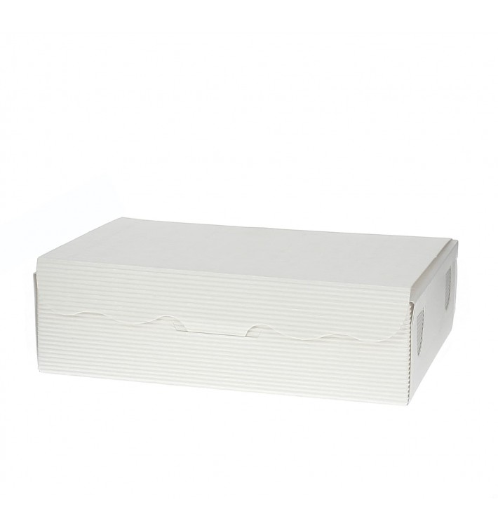 Papier bakkerij doos wit 11x6,5x2,5cm 100g (100 stuks)