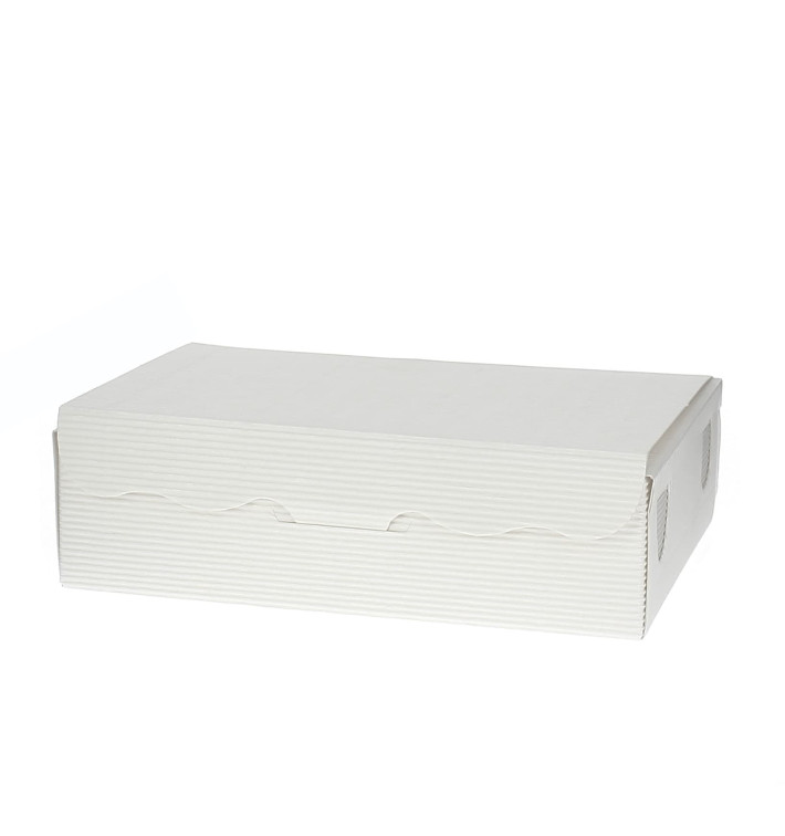 Papier bakkerij doos wit 11x6,5x2,5cm 100g (100 stuks) Papier bakkerij doos wit 11x6,5x2,5cm 100g (100 stuks)