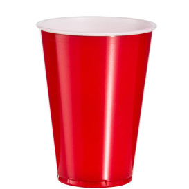 Plastic PS beker Amerikaanse Red Party Bekers 10 Oz/300ml (100 stuks)