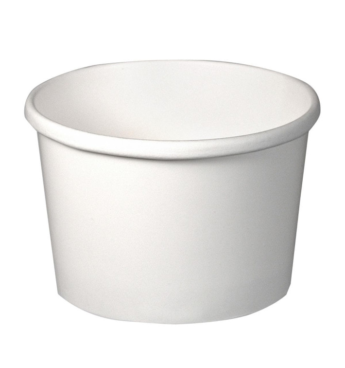 Papieren Container wit 8Oz/237ml Ø9,1cm (25 stuks) Papieren Container wit 8Oz/237ml Ø9,1cm (25 stuks)