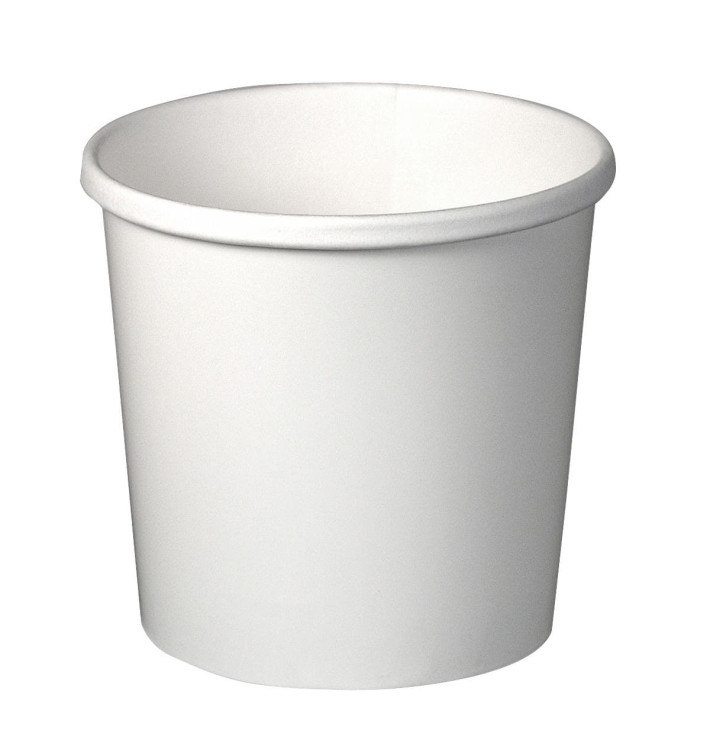 Papieren Container wit 12Oz/355ml Ø9,1cm (25 stuks) Papieren Container wit 12Oz/355ml Ø9,1cm (25 stuks)