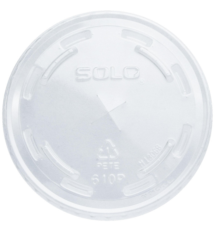 Plastic platte Deksel met kruis PET kristal Ø7,8cm (100 stuks) Plastic platte Deksel met kruis PET kristal Ø7,8cm (100 stuks)