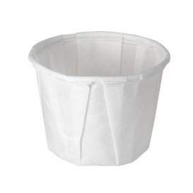 Geplooide papieren souffle beker 15ml (5000 stuks)