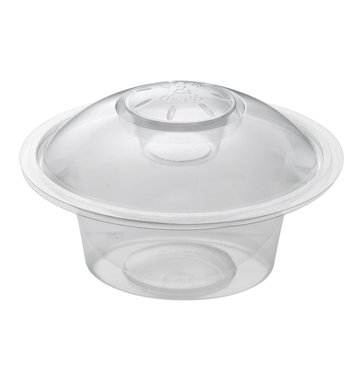 Plastic deli Container 750ml + Plastic Deksel "Press&Dress" + Portie beker (50 stuks) Plastic deli Container 750ml + Plastic Deksel "Press&Dress" + Portie beker (50 stuks)