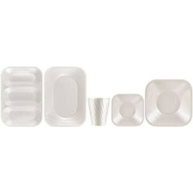 Plastic Compartment dienblad "X-Table" 3C parel 33x23cm (30 stuks)