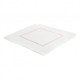 Papieren servet Sulfiet plat wit 15x15cm (750 stuks)