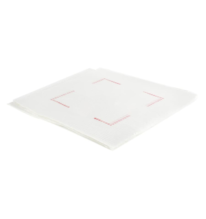 Papieren servet Sulfiet plat wit 25x25cm (750 stuks) Papieren servet Sulfiet plat wit 25x25cm (750 stuks)