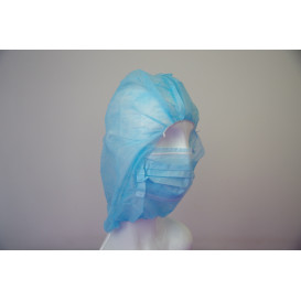 Wegwerp-chirurgiekap PP blauw (50 stuks)