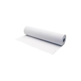 Krullende papierrol voor brancards voorgesneden wit 0.58x70m (6 stuks)