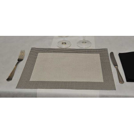 Papieren Placemats 30x40cm "Pata Gallo" zwart 50g (2500 stuks)