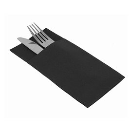 Zakvouw papieren  airlaid servetten Kanguro zwart 33x40cm (30 stuks) 