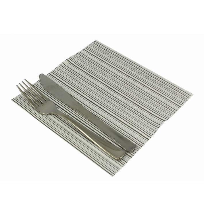 Airlaid Servetten "Basic" zwart 40x40cm (600 stuks)