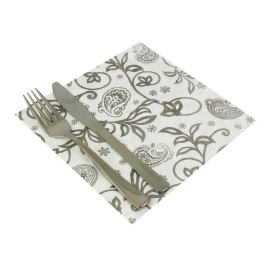 Airlaid Servetten "Cachemir" wit 40x40cm (600 stuks)