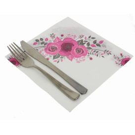 Airlaid Servetten "Bouquet" 40x40cm (50 stuks) 