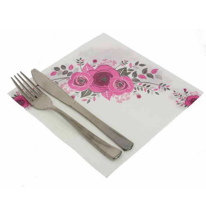 Airlaid Servetten "Bouquet" 40x40cm (600 stuks) Airlaid Servetten "Bouquet" 40x40cm (600 stuks)