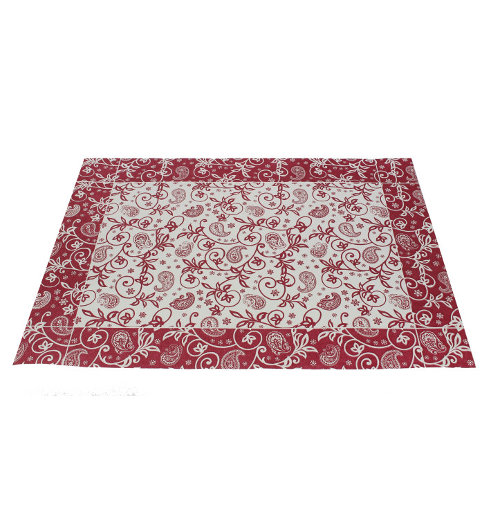 Papieren Placemats 30x40cm "Cachemir" bordeauxrood 50g (500 stuks) Papieren Placemats 30x40cm "Cachemir" bordeauxrood 50g (500 stuks)