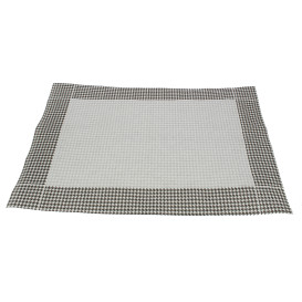 Papieren Placemats 30x40cm "Pata Gallo" zwart 50g (500 stuks) 