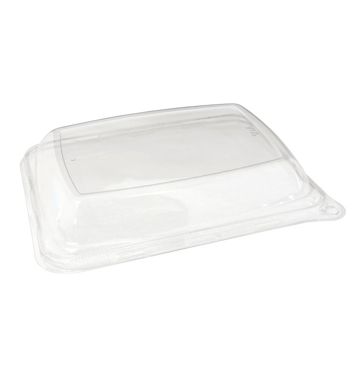 Plastic PET koepel Deksel voor Suikerriet brood Container 20x14x3cm (50 stuks) Plastic PET koepel Deksel voor Suikerriet brood Container 20x14x3cm (50 stuks)