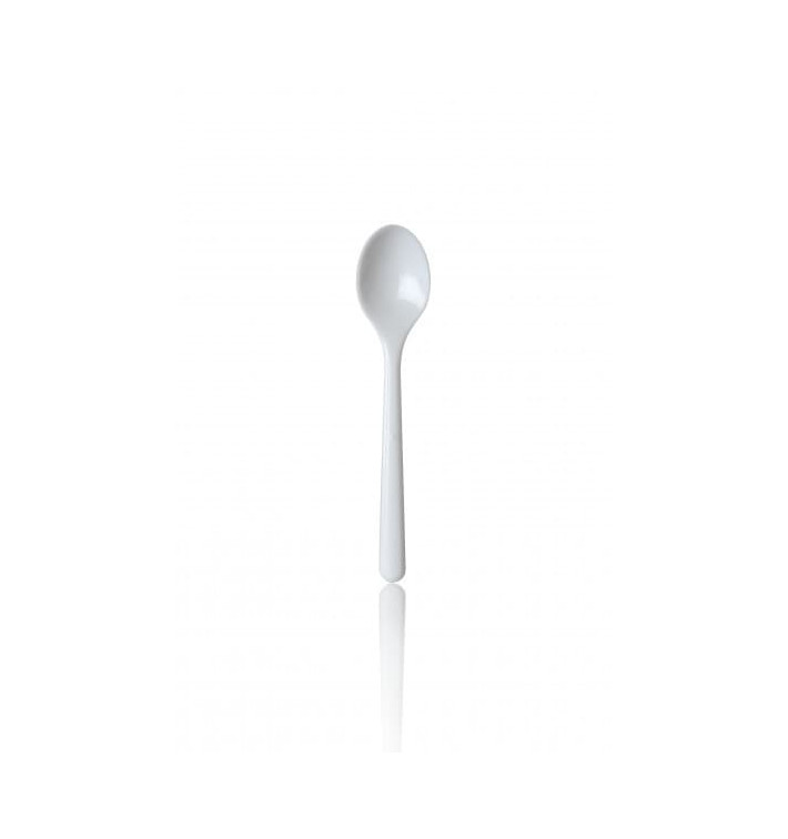Plastic PS thee lepel "Premium" wit 13cm (50 stuks) Plastic PS thee lepel "Premium" wit 13cm (50 stuks)