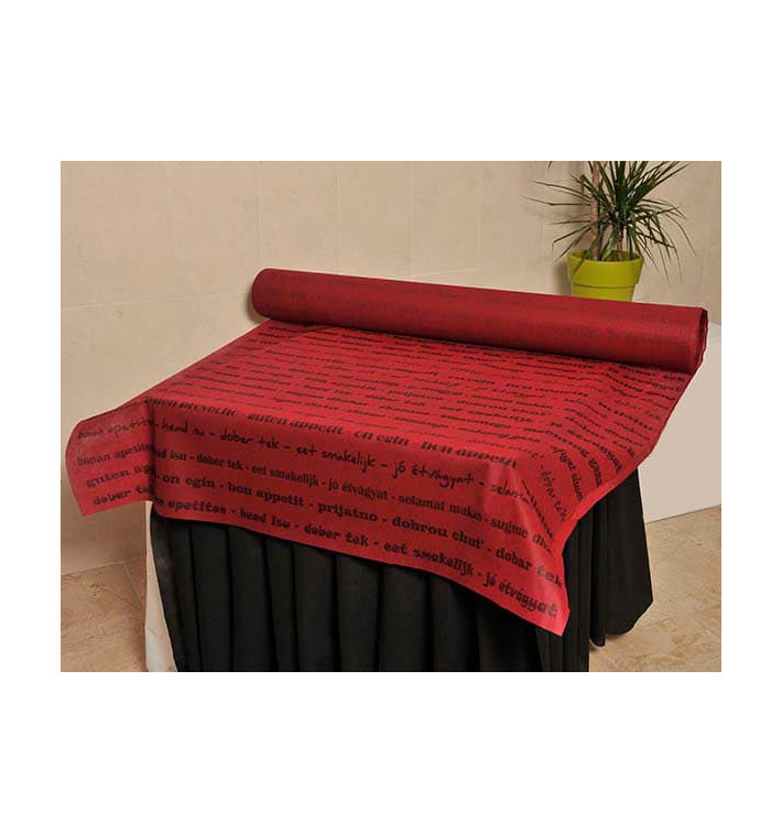 Novotex Tafelkleed rol bordeauxrood "Buen Provecho" P40cm 1,2x50m (6 stuks) Novotex Tafelkleed rol bordeauxrood "Buen Provecho" P40cm 1,2x50m (6 stuks)