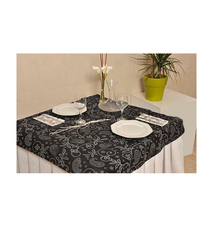 Novotex placemat "Cachemir" zwart 120x120cm (150 stuks) 