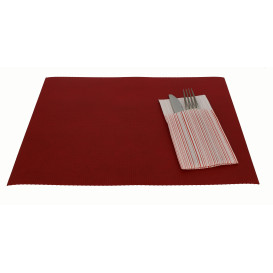 Novotex placemat Herbruikbaar bordeauxrood 250g 30x40cm (150 stuks) 