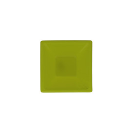 Plastic kom PS Vierkant pistache 12x12cm (12 stuks) 