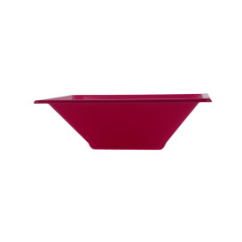 Plastic kom PS Vierkant fuchsia 12x12cm (720 stuks)