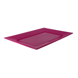 Plastic dienblad fuchsia 33x22,5cm (180 stuks)