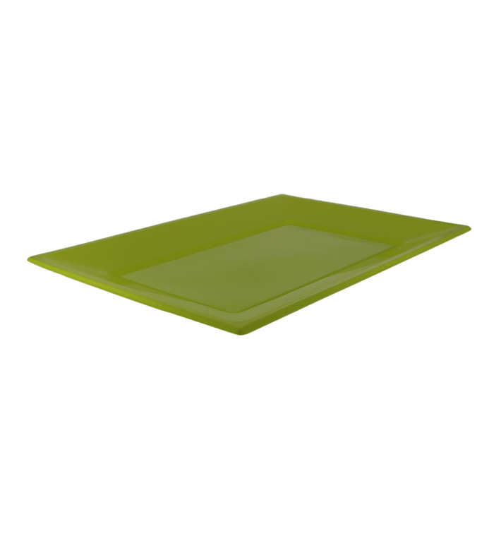 Plastic dienblad pistache 33x22,5cm (3 stuks) Plastic dienblad pistache 33x22,5cm (3 stuks)