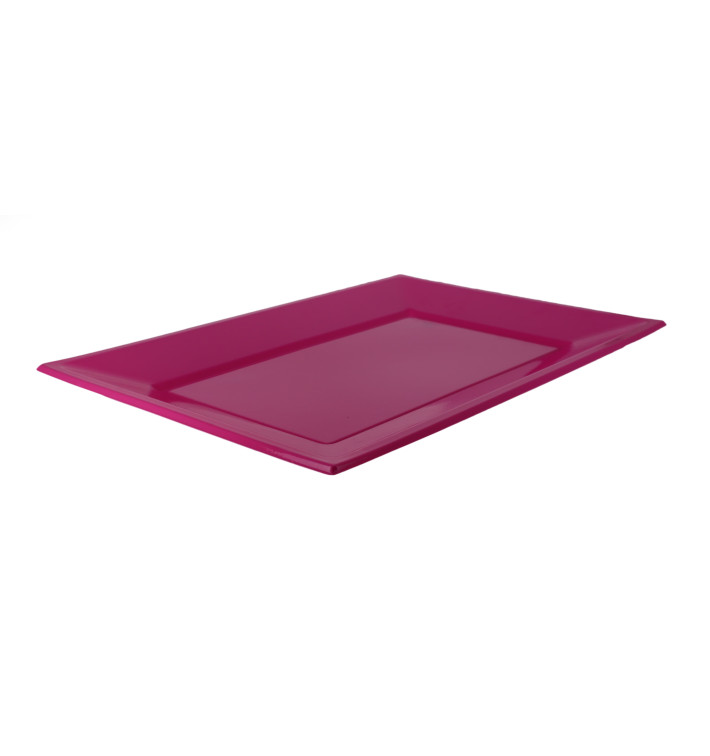 Plastic dienblad fuchsia 33x22,5cm (750 stuks) Plastic dienblad fuchsia 33x22,5cm (750 stuks)