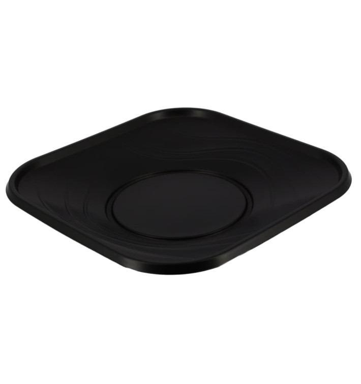 Plastic bord PP "X-Table" Vierkant zwart 23 cm (8 stuks) Plastic bord PP "X-Table" Vierkant zwart 23 cm (8 stuks)