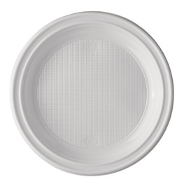 Plastic bord PS 1 Compartment 22 cm (100 stuks) 