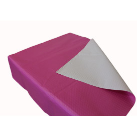 Voorgesneden papieren tafelkleed fuchsia 40g 1x1m (400 stuks) 