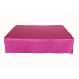 Voorgesneden papieren tafelkleed fuchsia 40g 1x1m (400 stuks) 