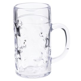 Plastic bierglas Herbruikbaar SAN Ø105mm 1000ml (6 stuks)