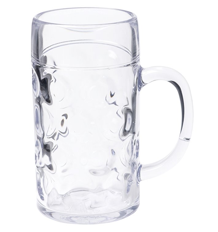 Plastic bierglas Herbruikbaar SAN Ø105mm 1000ml (6 stuks) Plastic bierglas Herbruikbaar SAN Ø105mm 1000ml (6 stuks)