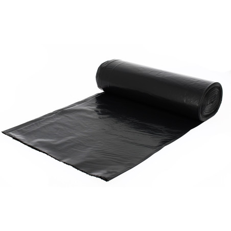 Vuilniszak zwart eenvoudige sluiting 55x60cm (900 stuks)