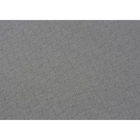 Voorgesneden papieren tafelkleed grijs 40g 1x1m (400 stuks) 