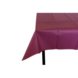 Voorgesneden papieren tafelkleed bordeauxrood 40g 1x1m (400 stuks) 