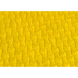 Voorgesneden papieren tafelkleed geel 40g 1x1m (400 stuks) 