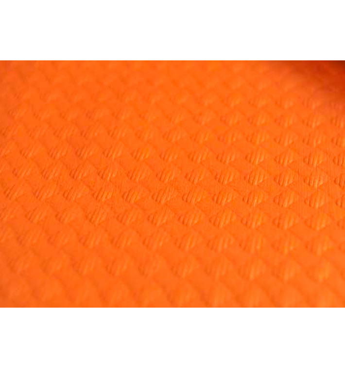 Voorgesneden papieren tafelkleed oranje 40g 1x1m (400 stuks) Voorgesneden papieren tafelkleed oranje 40g 1x1m (400 stuks)