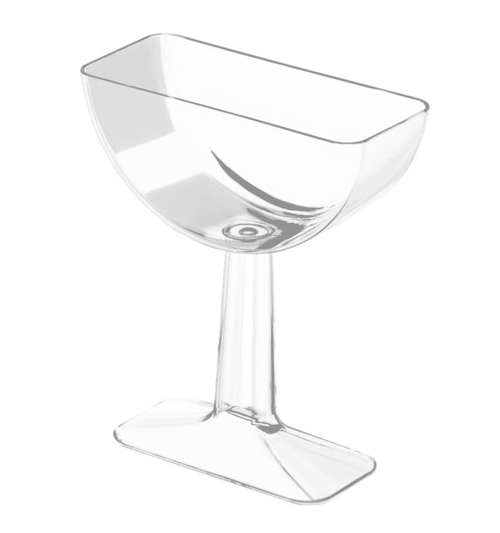 Plastic Proeving glas PS "Tile" transparant 62ml (12 stuks) Plastic Proeving glas PS "Tile" transparant 62ml (12 stuks)