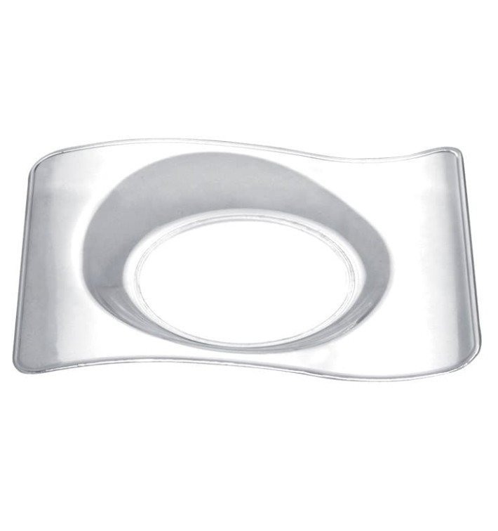 Proeving Plastic bord PS "voorma" transparant 8x6,6 cm (500 stuks) Proeving Plastic bord PS "voorma" transparant 8x6,6 cm (500 stuks)