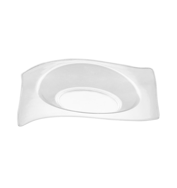 Proeving Plastic bord PS Plat transparant 8x6,6 cm (50 stuks) Proeving Plastic bord PS Plat transparant 8x6,6 cm (50 stuks)