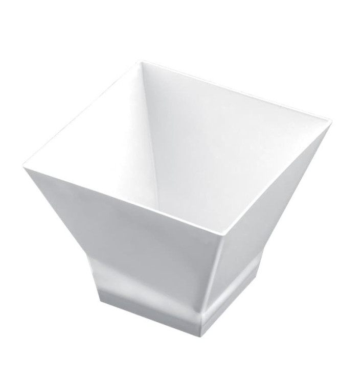 Plastic PS proefbeker "Pagoda" wit 65ml (25 stuks) Plastic PS proefbeker "Pagoda" wit 65ml (25 stuks)